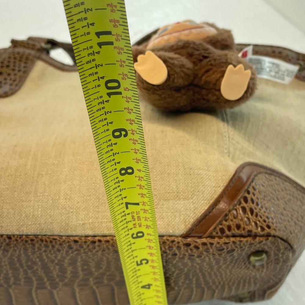 Coldwater Creek Purse with Free Charm Tan Beige Brown Tote Bag Handbag Womens‎ - Picture 8 of 12